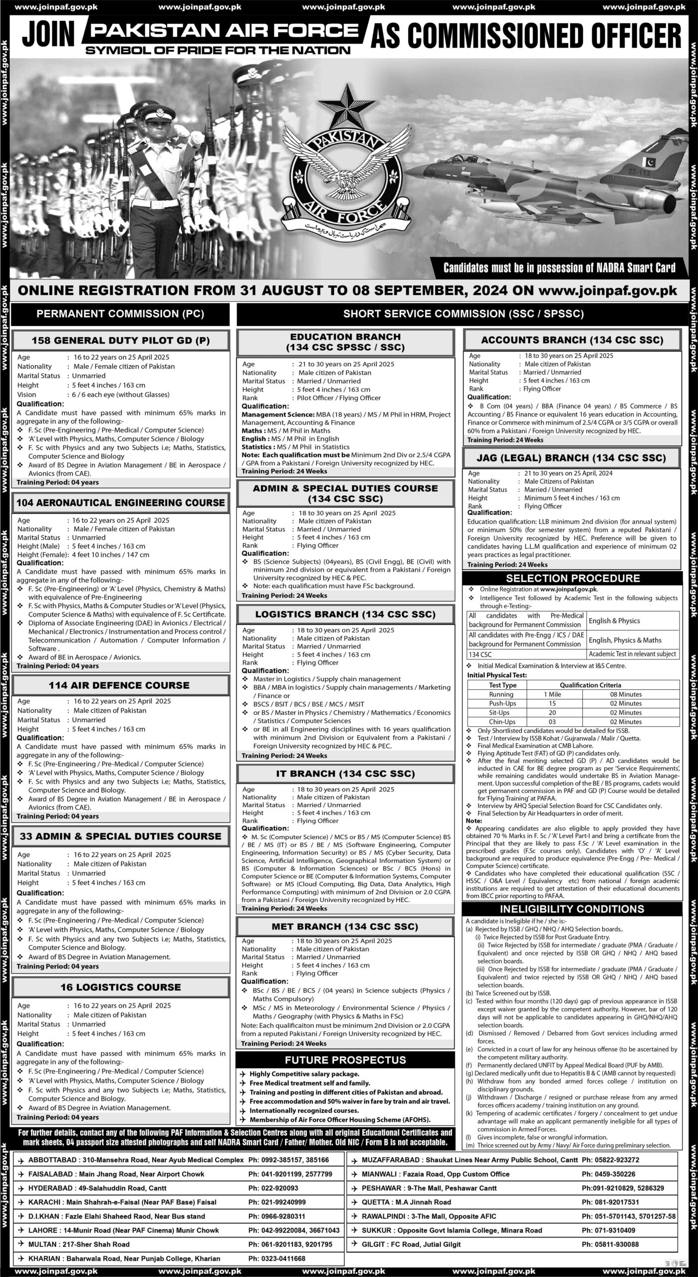 Join Pakistan Air Force PAF As Commission Officer Jobs 2024